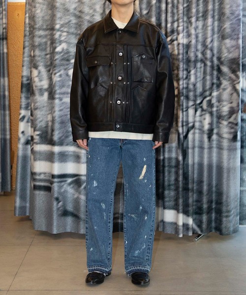 CCU（シーシーユー） ブルゾン アウター TRUCKER JACKET GOAT メンズ