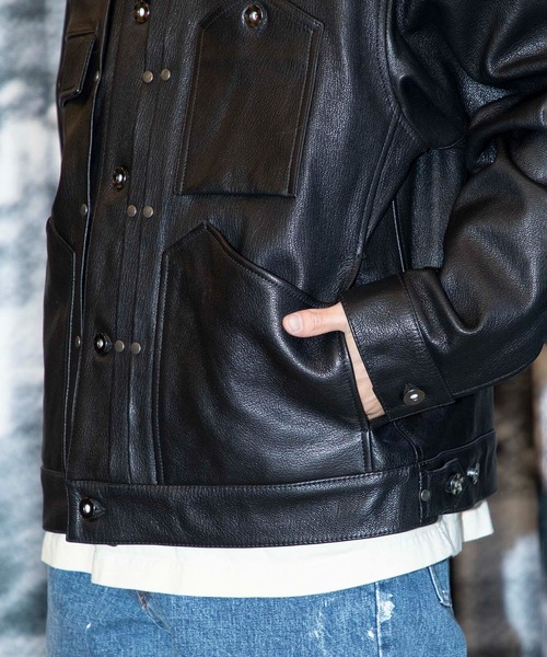 CCU（シーシーユー） ブルゾン アウター TRUCKER JACKET GOAT メンズ