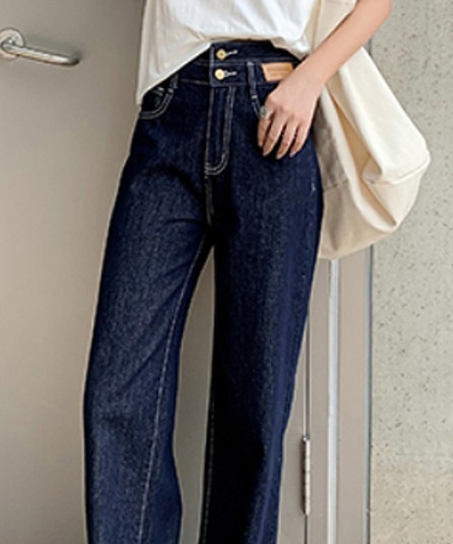 「COCOMOMO」 デニムパンツ S ダークブルー レディース_画像2