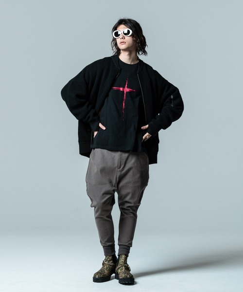 「glamb」 長袖ニット L ブラック メンズ_画像2