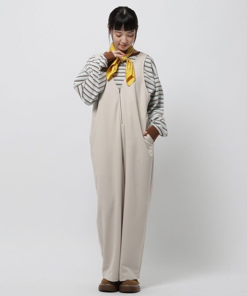 niko and…（ニコアンド） サロペット オーバーオール 洗えるノビノビ