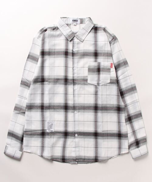 「BENDER TOKYO」 長袖シャツ M レッド メンズ_画像3