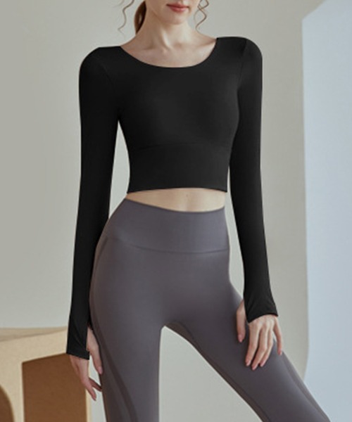 「HYSSHOP」 長袖カットソー M ピンク レディース_画像6