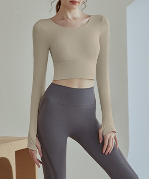 「HYSSHOP」 長袖カットソー M ピンク レディース_画像8