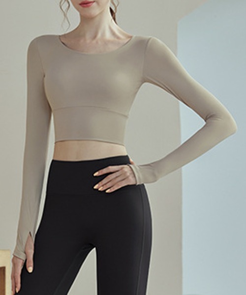 「HYSSHOP」 長袖カットソー M ピンク レディース_画像9