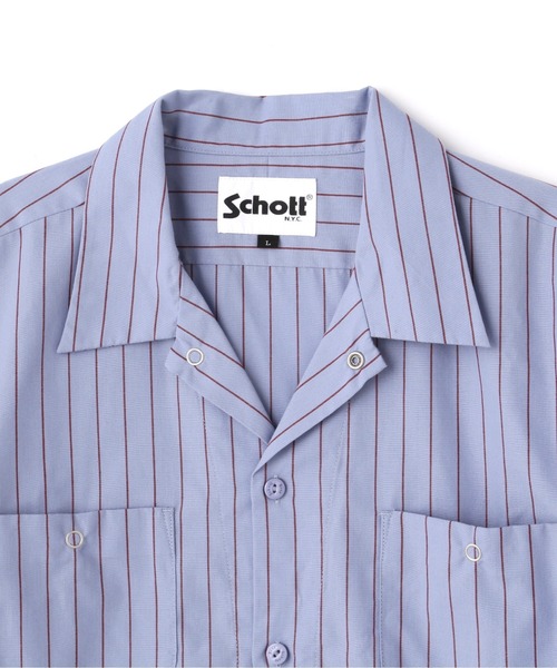 「schott」 長袖シャツ - ダークグリーン メンズ_画像7