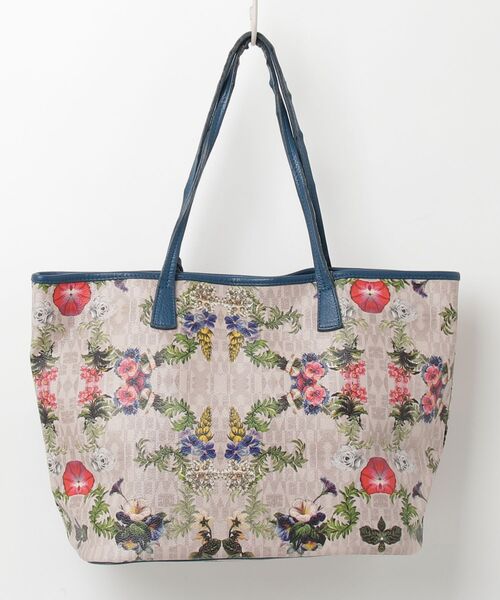 FURLA（フルラ） 花柄トートバッグ - ネイビー レディース : ZOZOTOWN