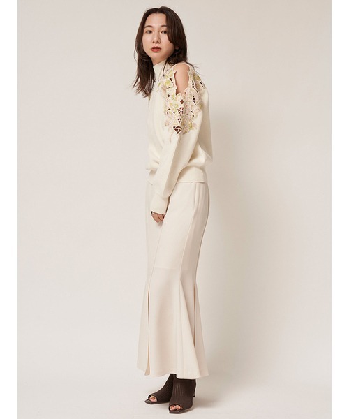 「FRAY I.D」 長袖ニット ONE SIZE ベージュ レディース_画像5