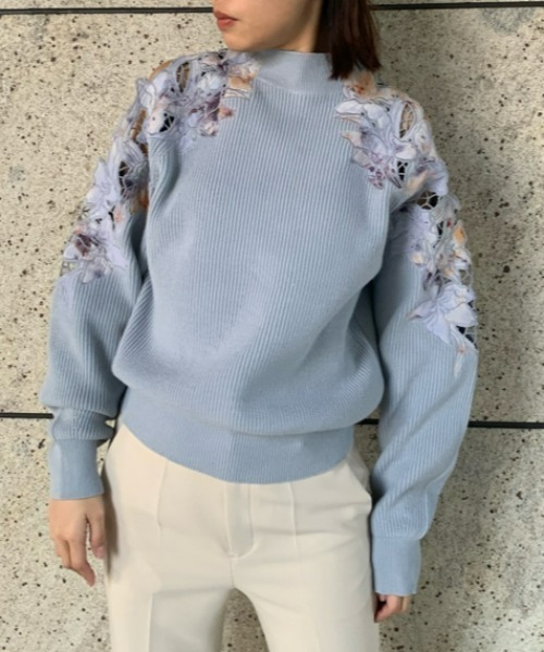 「FRAY I.D」 長袖ニット ONE SIZE ベージュ レディース_画像7