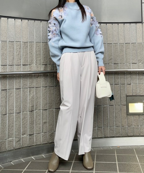 「FRAY I.D」 長袖ニット ONE SIZE ベージュ レディース_画像8