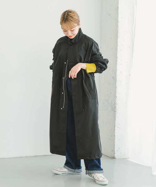 「ITEMS URBANRESEARCH」 コート FREE カーキ レディース_画像9