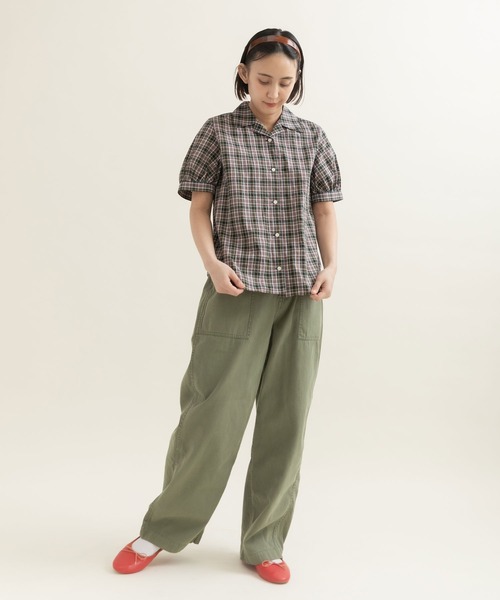 CHILD WOMAN（チャイルドウーマン） ブラウス シャツ 半袖 LIBERTY