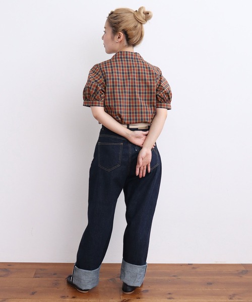 希少品番 新品タグ付 CHILDWOMAN✕LIBERTY パッチワークブラウス CHILD WOMAN（チャイルドウーマン） ブラウス シャツ 半袖 LIBERTY