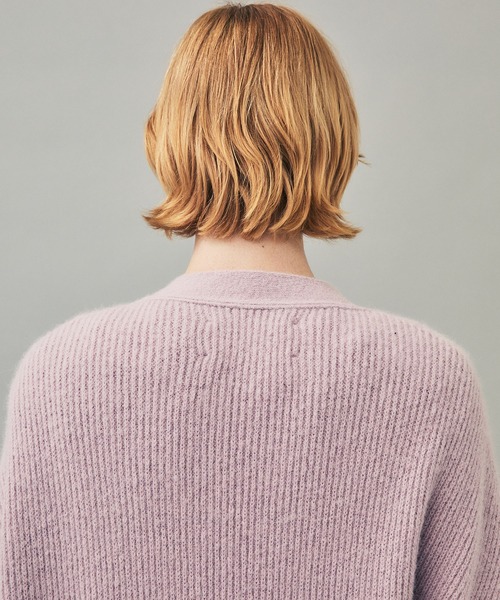 「CITY」 ニットカーディガン 2 ラベンダー メンズ_画像9