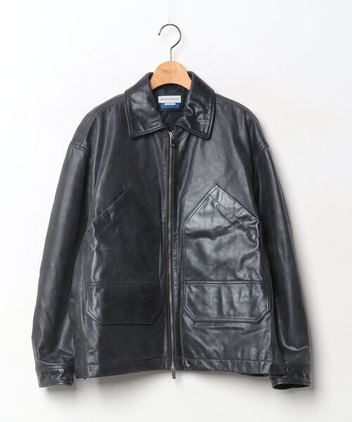 MAISON SPECIAL（メゾンスペシャル） レザーブルゾン 0 ブラック