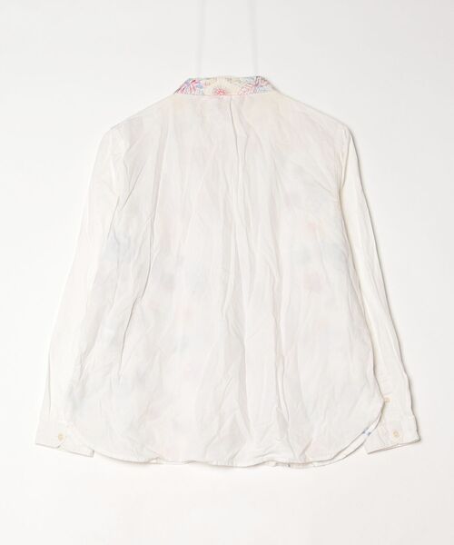 「Design Tshirts Store graniph」 花柄長袖シャツ FREE ブルー レディース_画像2