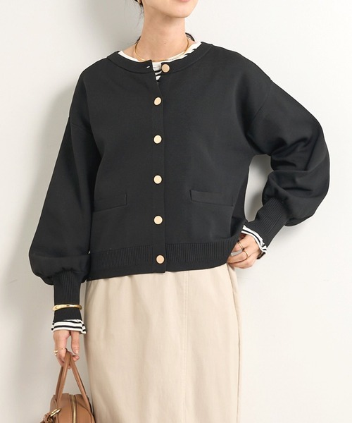 「un dix cors」 ニットカーディガン FREE レッド レディース_画像9