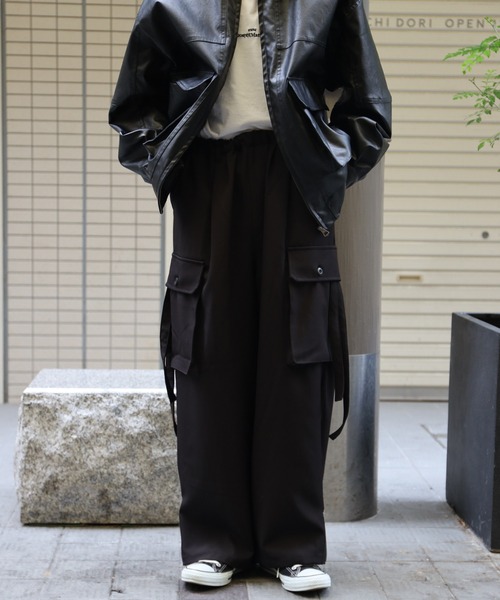 「SPINNS」 「makes style!」カーゴパンツ M カーキ メンズ_画像2