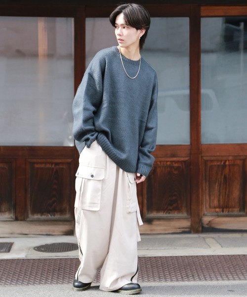 「SPINNS」 「makes style!」カーゴパンツ M カーキ メンズ_画像7