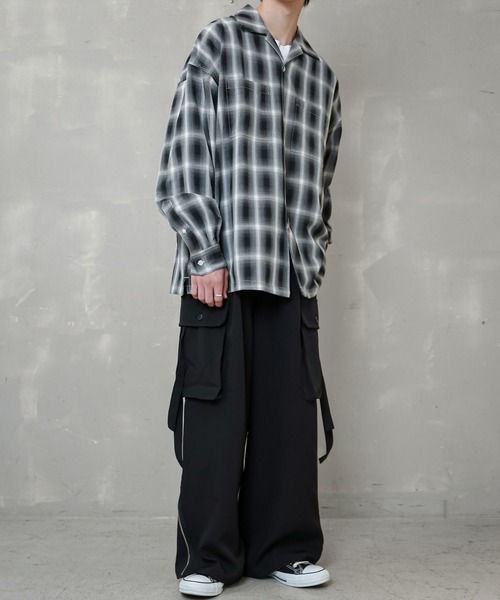 「SPINNS」 「makes style!」カーゴパンツ M カーキ メンズ_画像9