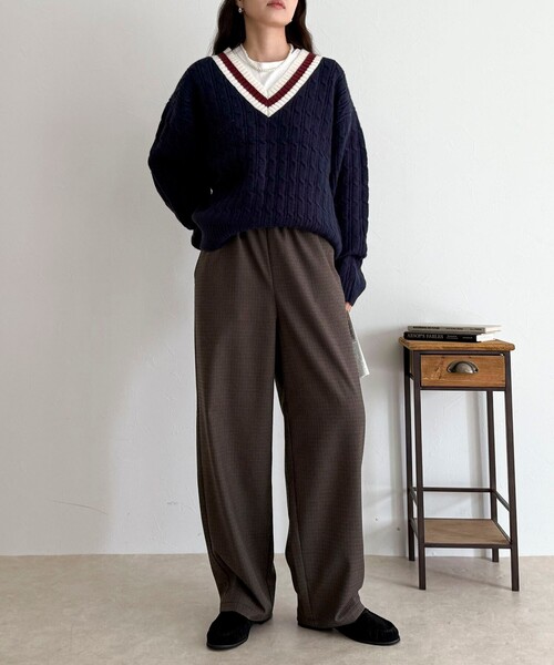 「fredy emue」 イージーパンツ 38 ブラウン系その他 レディース_画像5