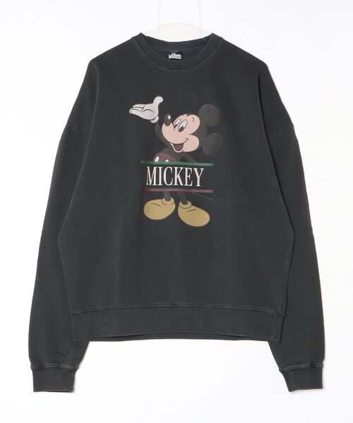 Disney（ディズニー） トレーナー スウェット ミッキー ピグメント
