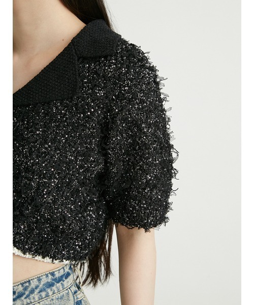 「LILY BROWN」 ニットカーディガン FREE ホワイト レディース_画像8