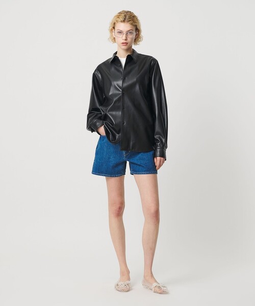 H BEAUTY&YOUTH UNITED ARROWS ブラウス シャツ 「H」レザーライク
