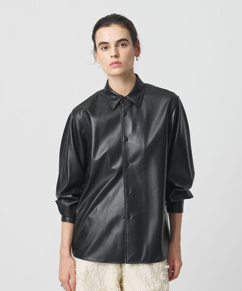 H BEAUTY&YOUTH UNITED ARROWS ブラウス シャツ 「H」レザーライク