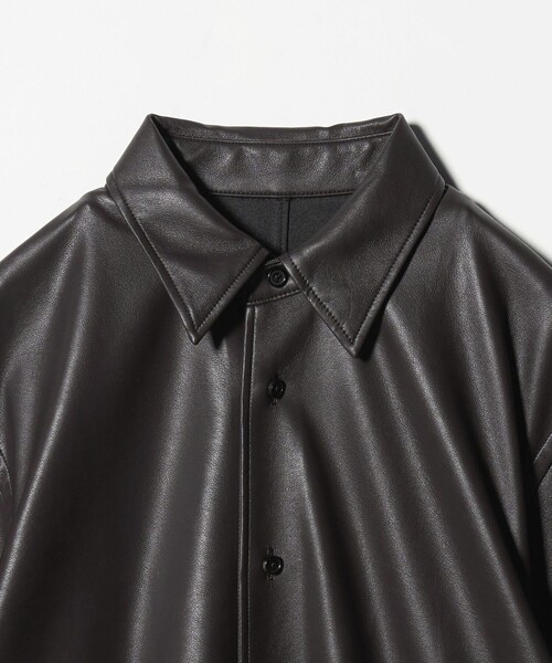 H BEAUTY&YOUTH UNITED ARROWS ブラウス シャツ 「H」レザーライク