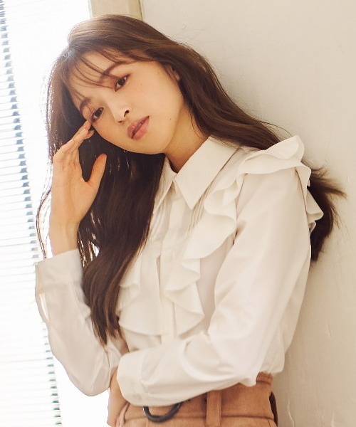 「WILLSELECTION」 長袖ブラウス MEDIUM ブラック レディース_画像2