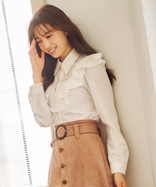 「WILLSELECTION」 長袖ブラウス MEDIUM ブラック レディース_画像4