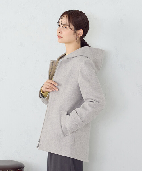 「COMME CA ISM」 ブルゾン MEDIUM グレイッシュベージュ レディースの画像