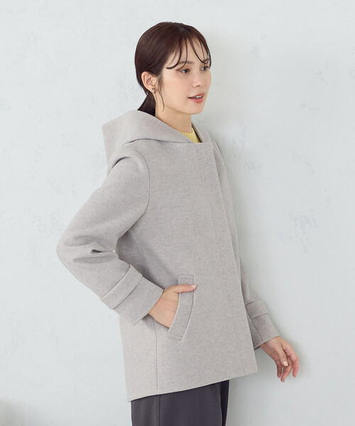 「COMME CA ISM」 ブルゾン MEDIUM グレイッシュベージュ レディースの画像