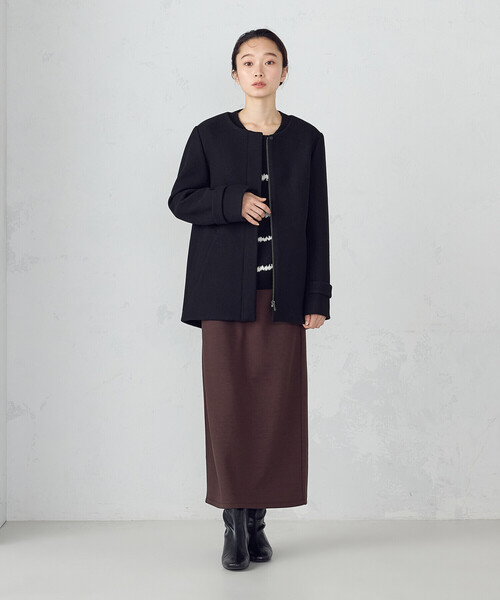 「COMME CA ISM」 ブルゾン MEDIUM グレイッシュベージュ レディースの画像