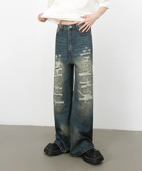「CORPUS TOKYO」 デニムパンツ 2 ブルー メンズ_画像5
