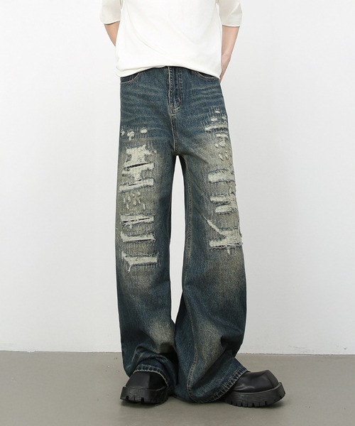 「CORPUS TOKYO」 デニムパンツ 2 ブルー メンズ_画像6