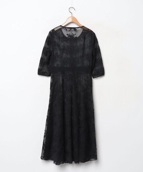 「Leja」 7分袖ワンピース MEDIUM ブラック レディース_画像2