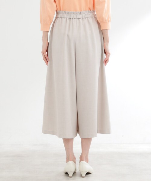 パンツ 「ウエスト総ゴム」リラクシーフレアスカーチョ レディースの画像
