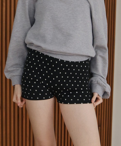 Mili affinity パンツ ドット柄ショートパンツ レディース : ZOZOTOWN