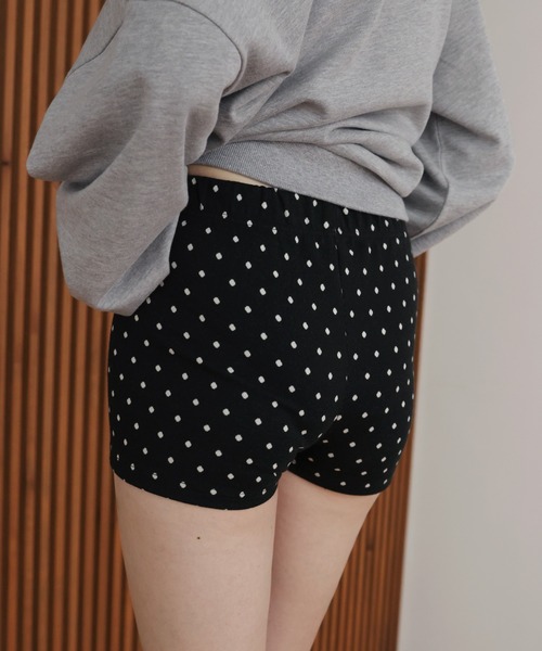 Mili affinity パンツ ドット柄ショートパンツ レディース : ZOZOTOWN