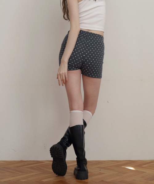 Mili affinity パンツ ドット柄ショートパンツ レディース : ZOZOTOWN