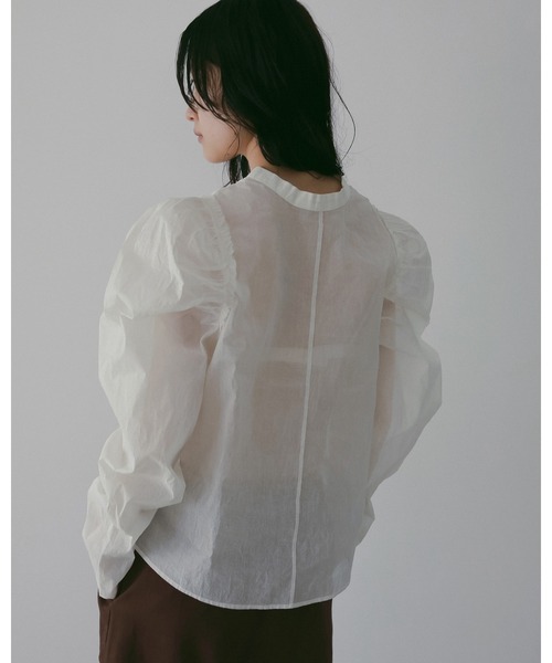 anuke（アンヌーク） ブラウス シャツ 2way Cottonorgandy Blouse 