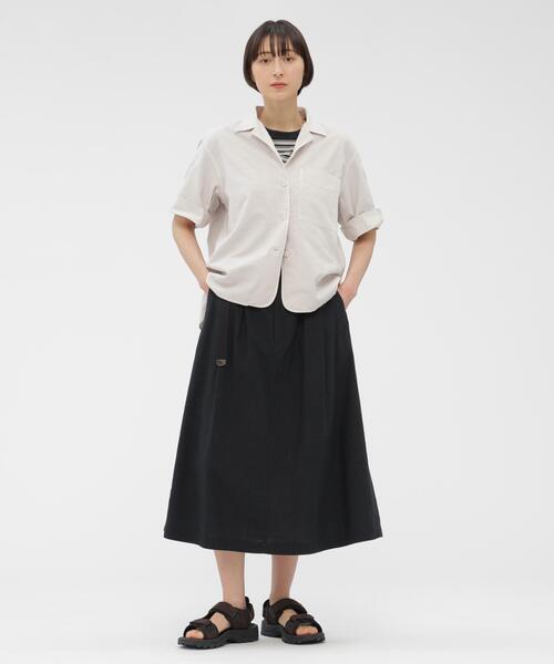 MHL.（エムエイチエル） tシャツ COTTON LINEN STRIPE JERSEY