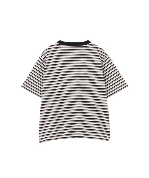 MHL.（エムエイチエル） tシャツ COTTON LINEN STRIPE JERSEY