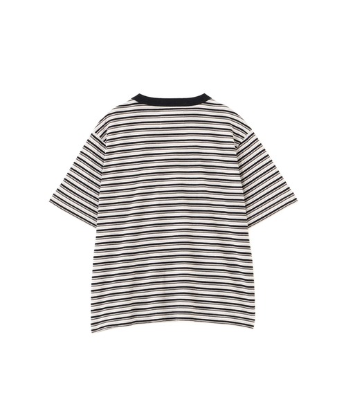 MHL.（エムエイチエル） tシャツ COTTON LINEN STRIPE JERSEY