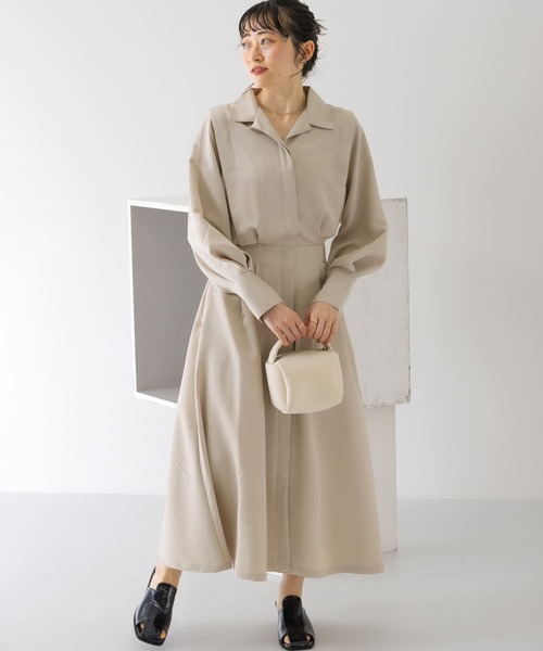 「KBF」 シャツワンピース SMALL チャコールグレー レディースの画像