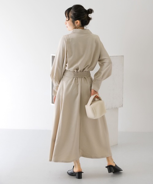 「KBF」 シャツワンピース SMALL チャコールグレー レディースの画像