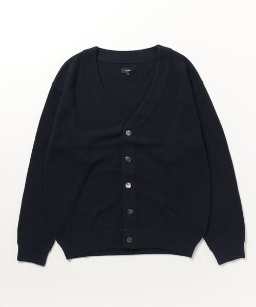 「BEAMS」 ニットカーディガン M ネイビー メンズ