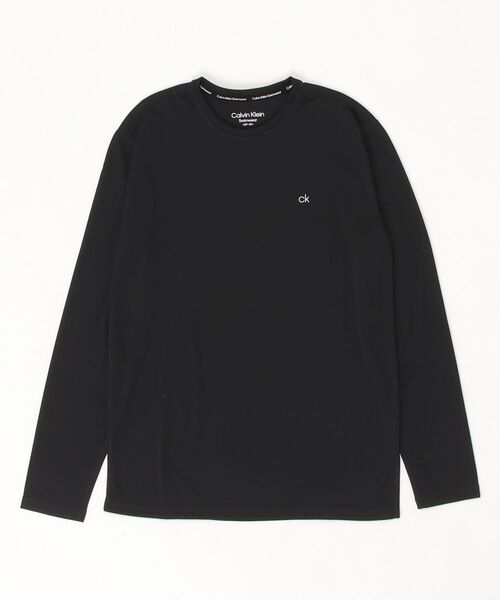 【新品】カルバンクライン 水着 ラッシュガード ロゴ ブラック M レディース Calvin Klein（カルバン・クライン） ラッシュガード 長袖 ラッシュ